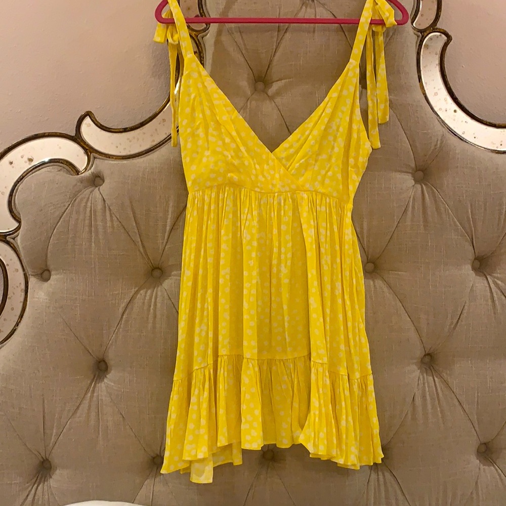 Yellow Daisy Ditsy Floral Sundress